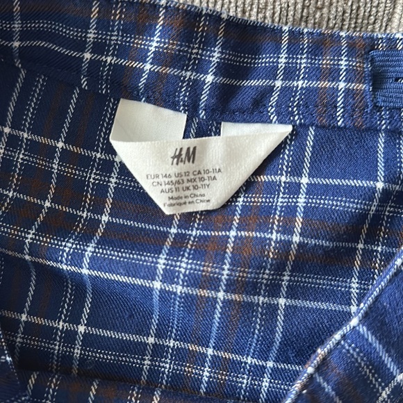 H&M plaid mini skirt girls size 10/11 - Picture 2 of 4